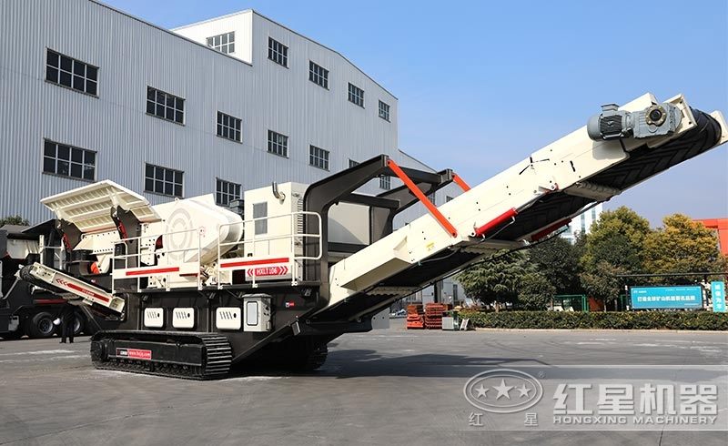 履帶移動式小型石頭破碎機(jī)，環(huán)保安全