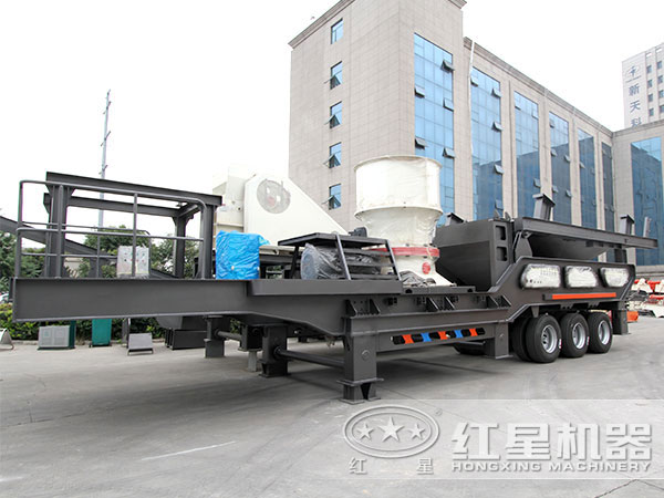 移動(dòng)粉沙車，配圓錐破