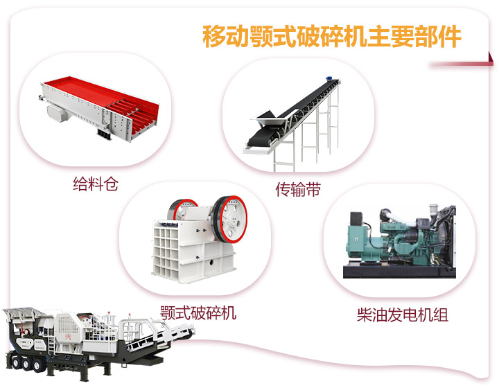 小型移動顎式破碎車一體式生產(chǎn)，占地面積小