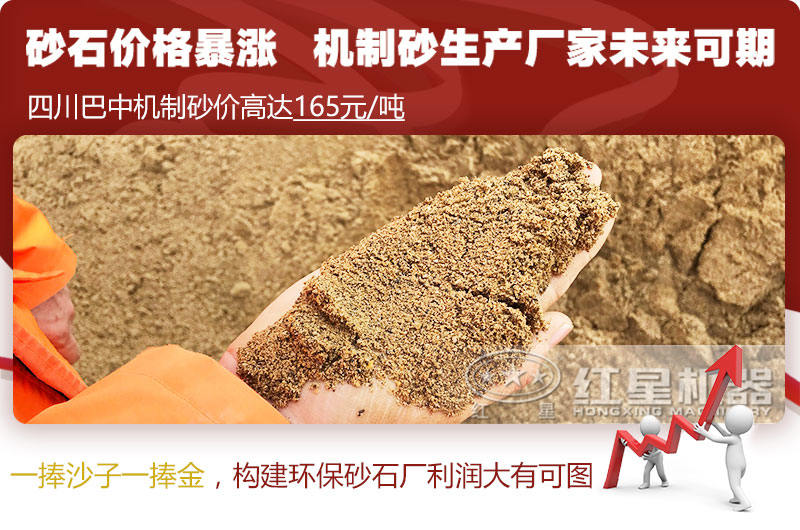 機制砂價格上漲，合理構(gòu)建環(huán)保砂石廠更賺錢